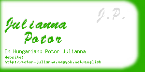 julianna potor business card